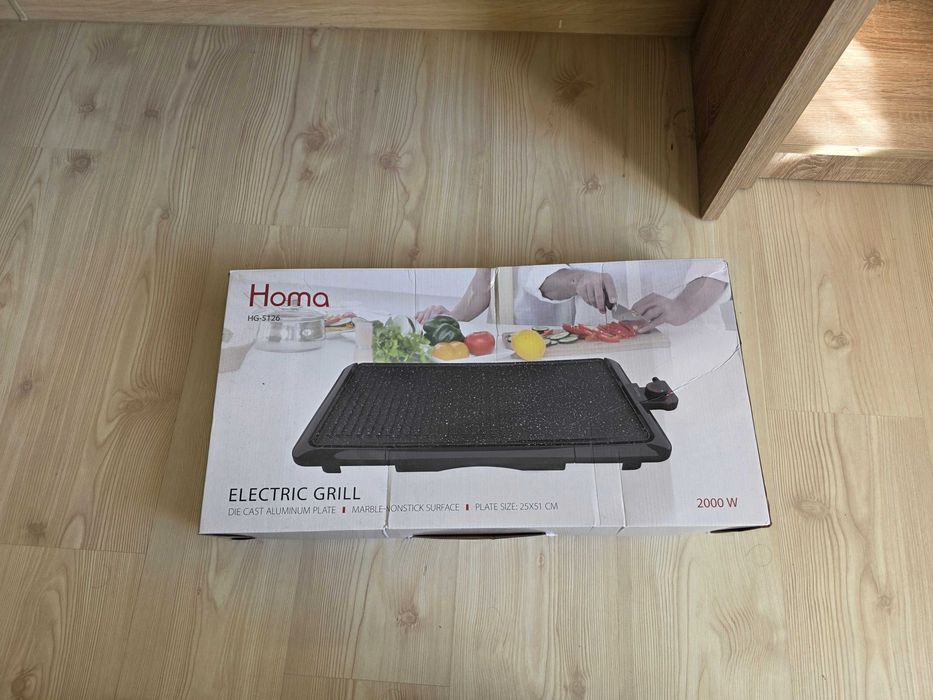 Електрическа скара с мраморно покритие Homa HG-5126, 2000W