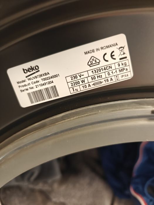 Vând mașină de spălat Beko