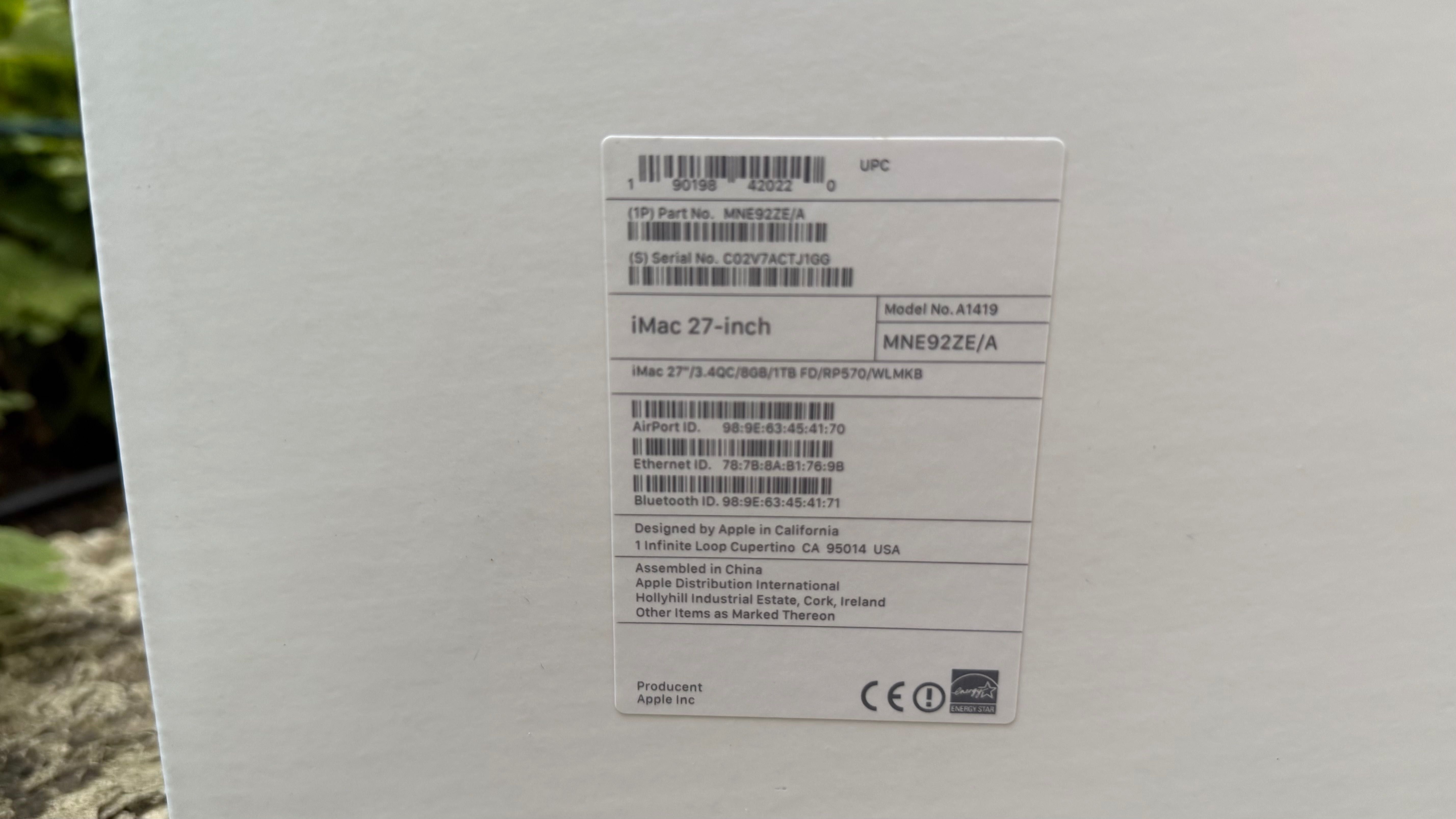 Продавам iMac 27” Retina 5K (2017) – перфектно състояние!