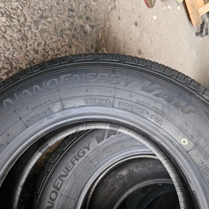 2 Нови бусови летни гуми 185R14C Toyo NanoEnergyVAN 102/100S 8PR Japan