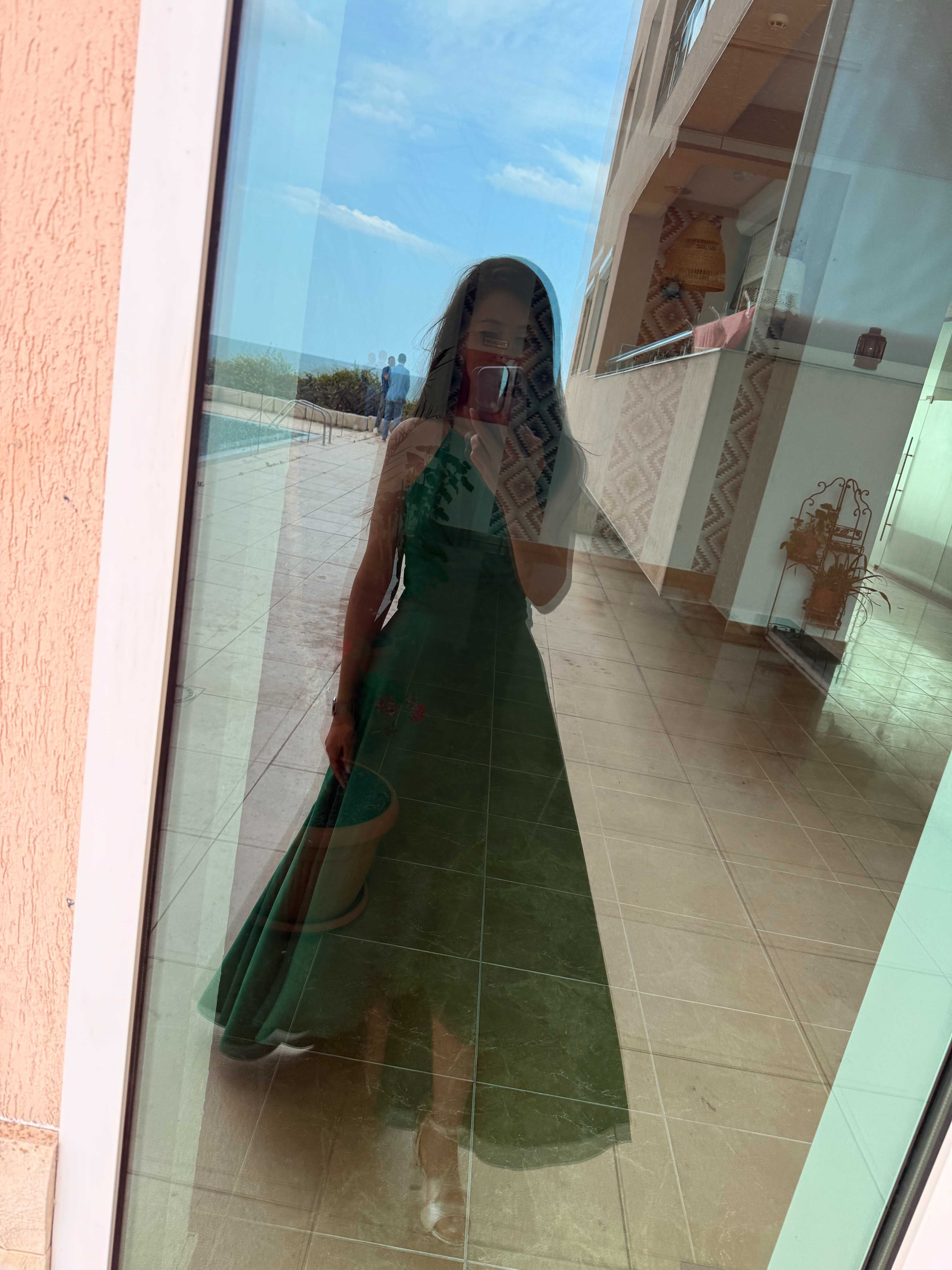 Rochie Badgley Mischka – verde smarald, mărimea S-M