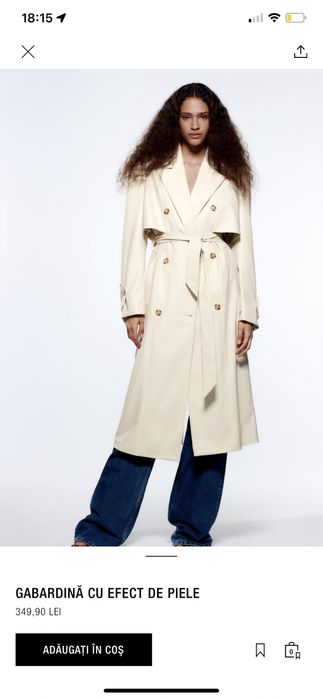 Trench Zara NOU