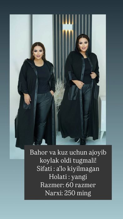 Katta yoshli ayollar uchun koylak