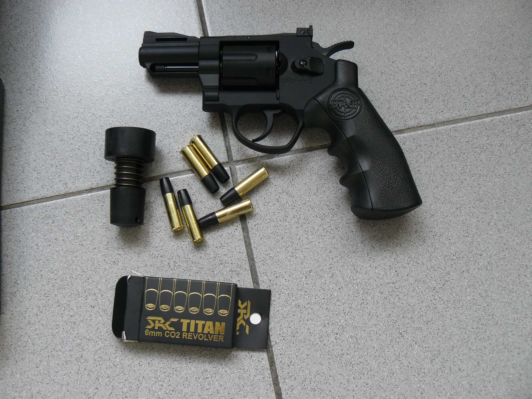 Pistol/Revolver Airsoft TITAN 2.5’ Dan Wesson SRC CO2 Nou In Cutie