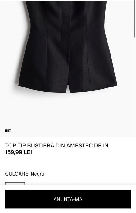 set costum in, negru, H&M