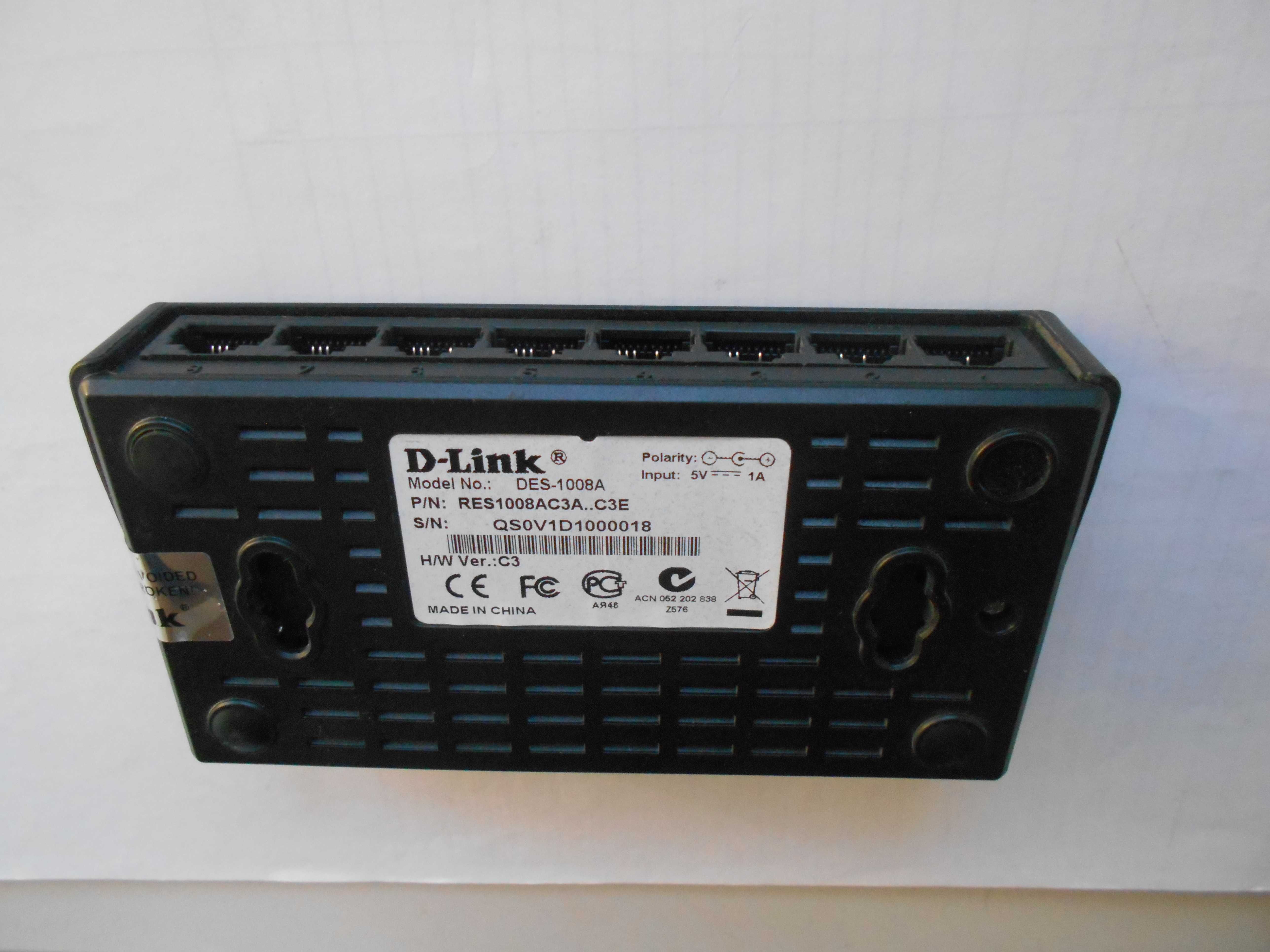 Коммутатор D-Link DGS-1008A Ethernet Switch