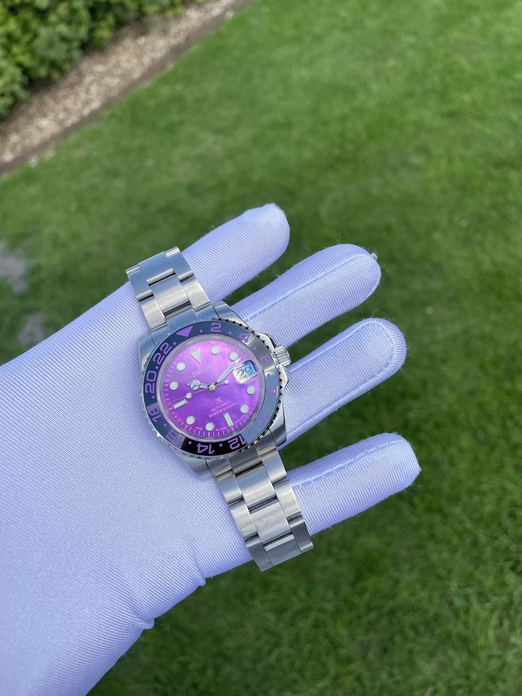 Seiko mod GMT Master “Barbie”