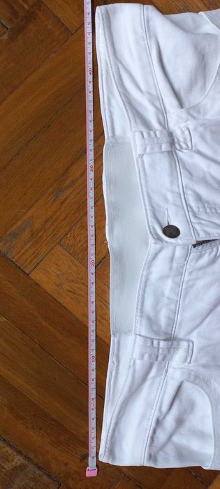 Pantaloni denim albi XXL