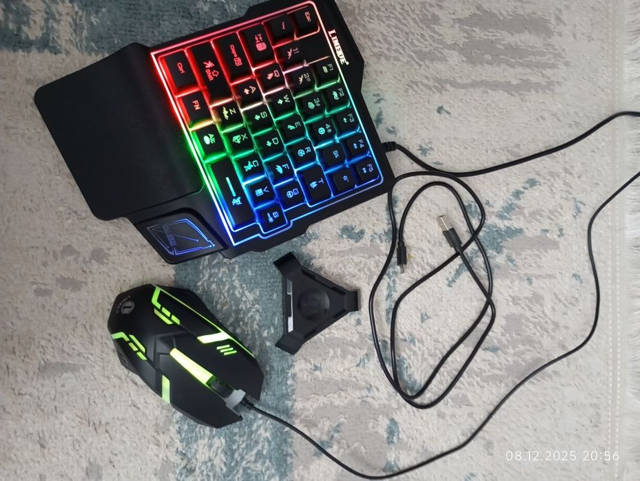 Клавиатура,мышка, переходник для телефона