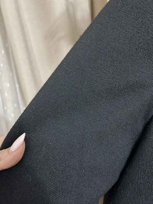 Palton negru mediu Zara