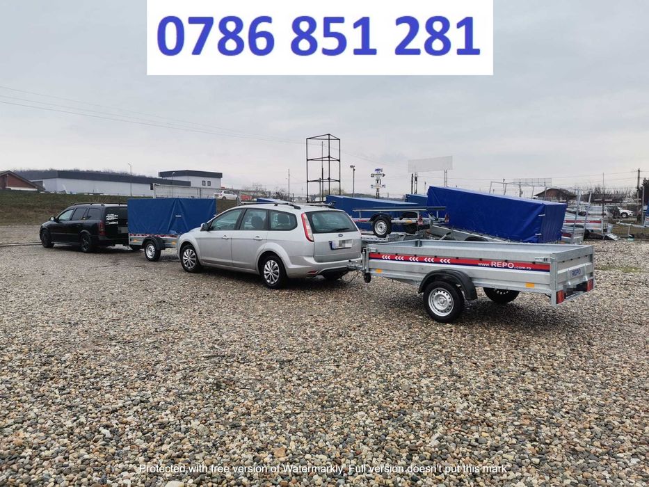 Remorca Auto 750  Basculabila Apicola Atv Moto  Dublu Ax