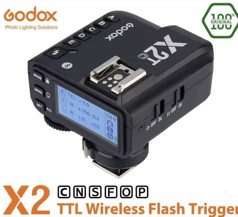 TTL Радиосинхронизатор Godox X2TC - предавател за Canon