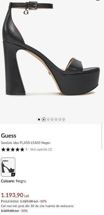 Guess Sandale Idas FLJIDS LEA03, 40

Sandale de piele cu aspect