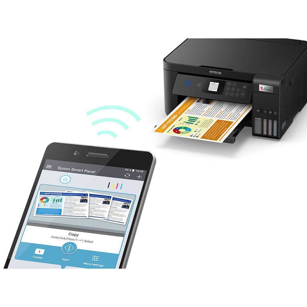 ЧИСТО НОВИ  Принтери  скенер Epson et 2756 wi fi мултифункционален