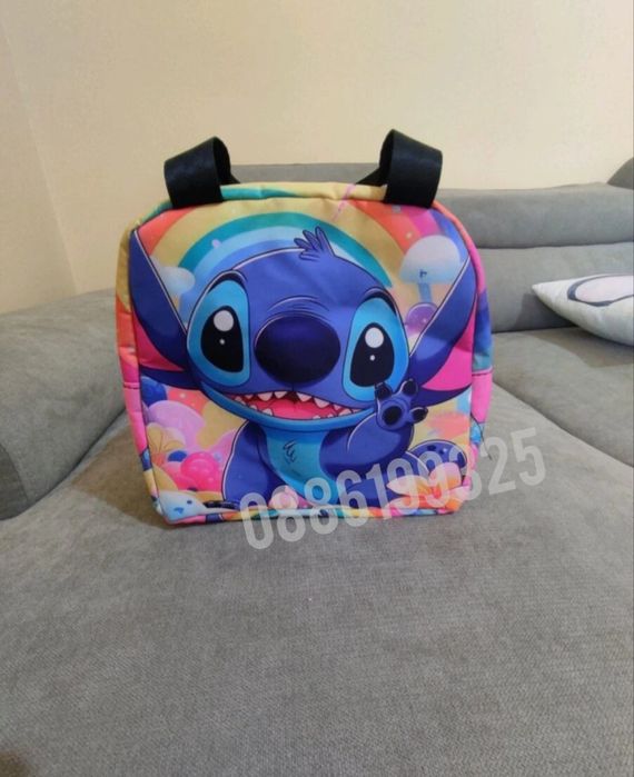 Термо чанта Лило и Стич, Термо чанта Стич Stitch + плюшена играчка