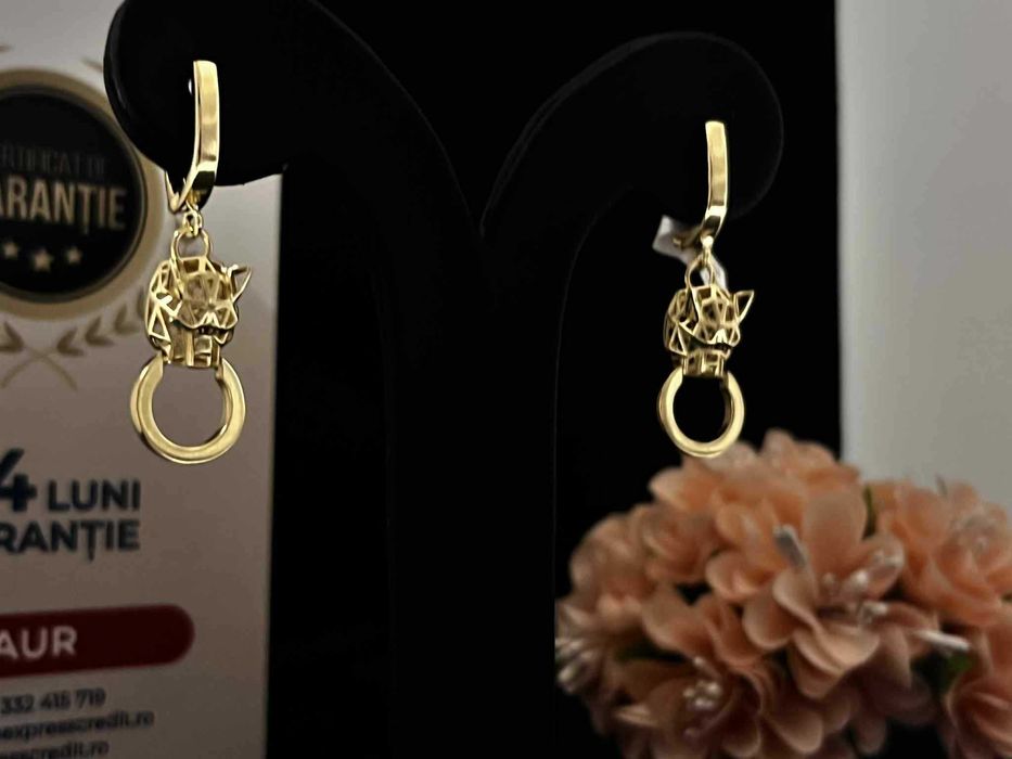 Cercei Aur 14k 3.73g (AG16 Moldova b31706.6)-Garantie 2 ani!