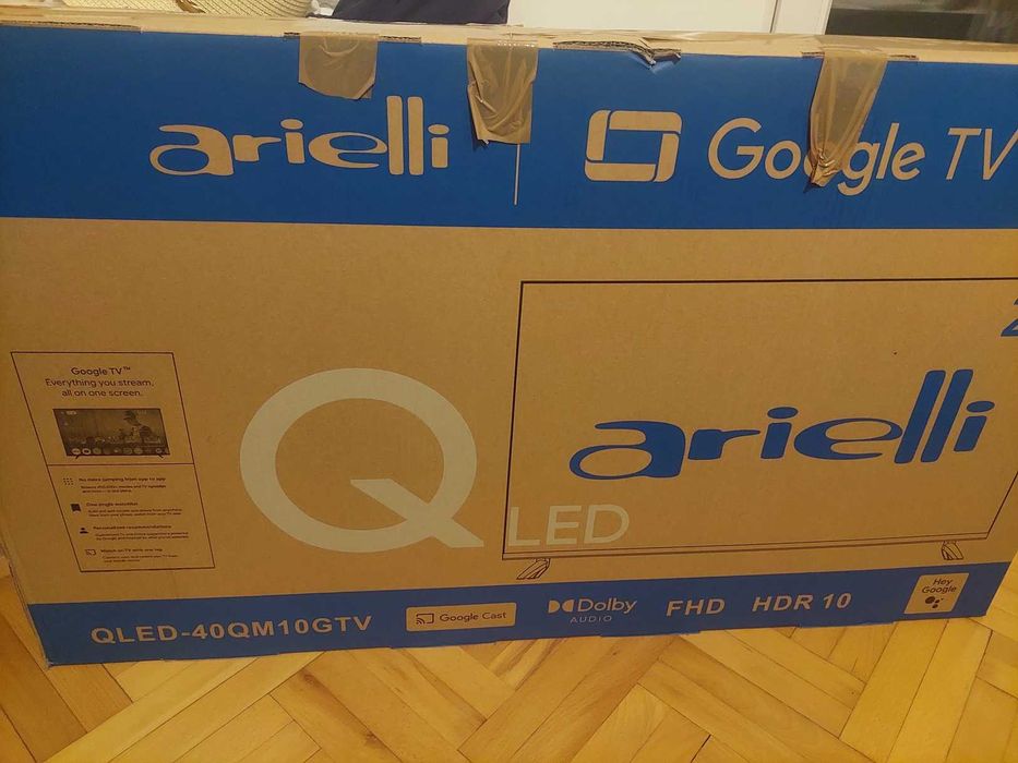 Телевизор нов 3г. гаранция QLED 40" Google TV с BG платени телевизии