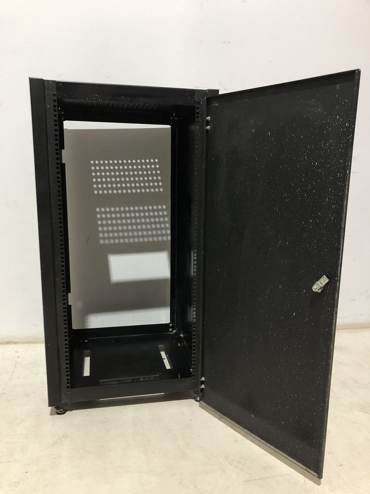 Rack Server h 115 cm, Metalic, Negru, Montare Podea