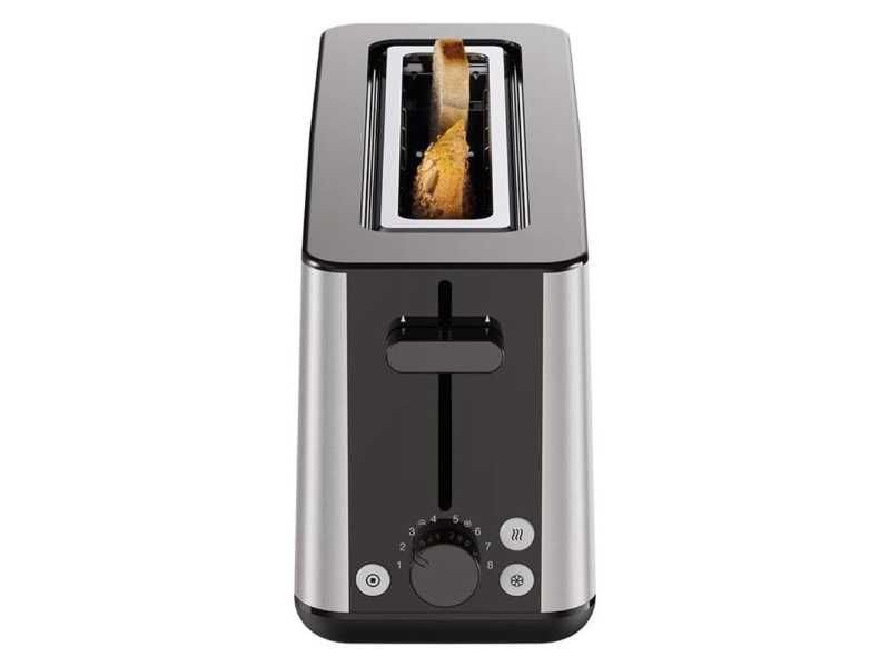 Тостер с Дълъг Слот за 2 Филии Braun PurShine HT1610BK, 1030W