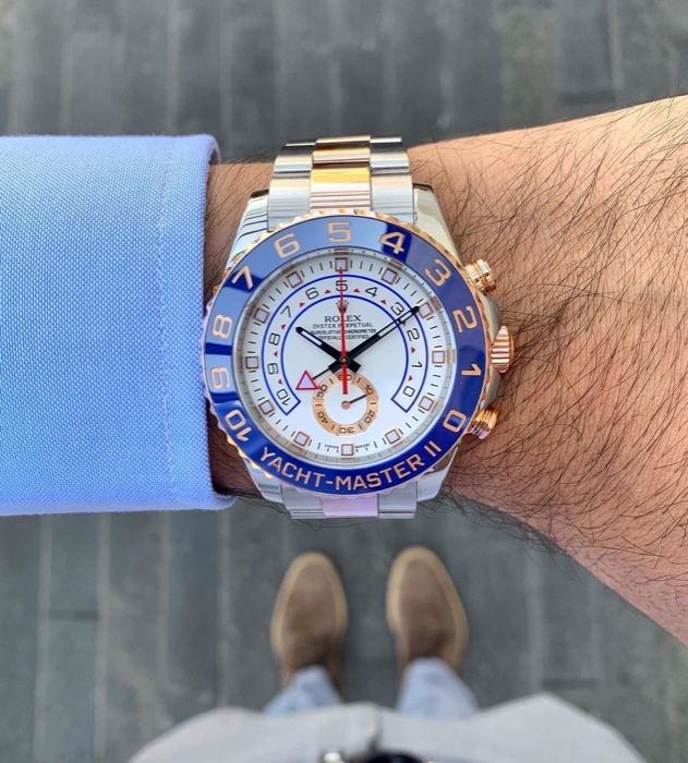 Rolex Yacht-Master silver gold rose