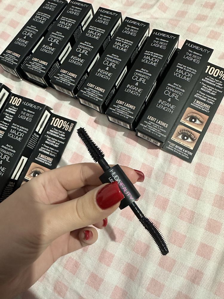 Huda beauty legit lashes mini mascara спирала