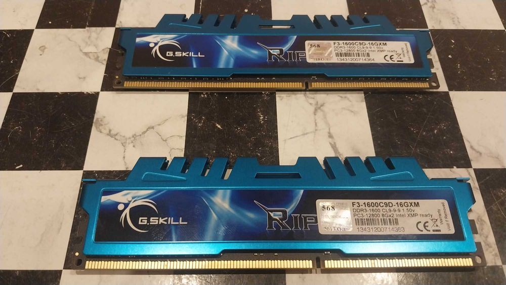 Оперативная Память DDR3 G.SKILL RipJaws 32GB (4 X 8 GB) 1600 MHz.
