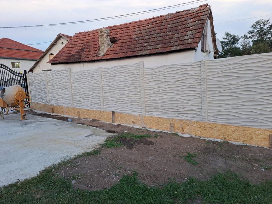Gard din beton stâlpi de beton capace de beton dale