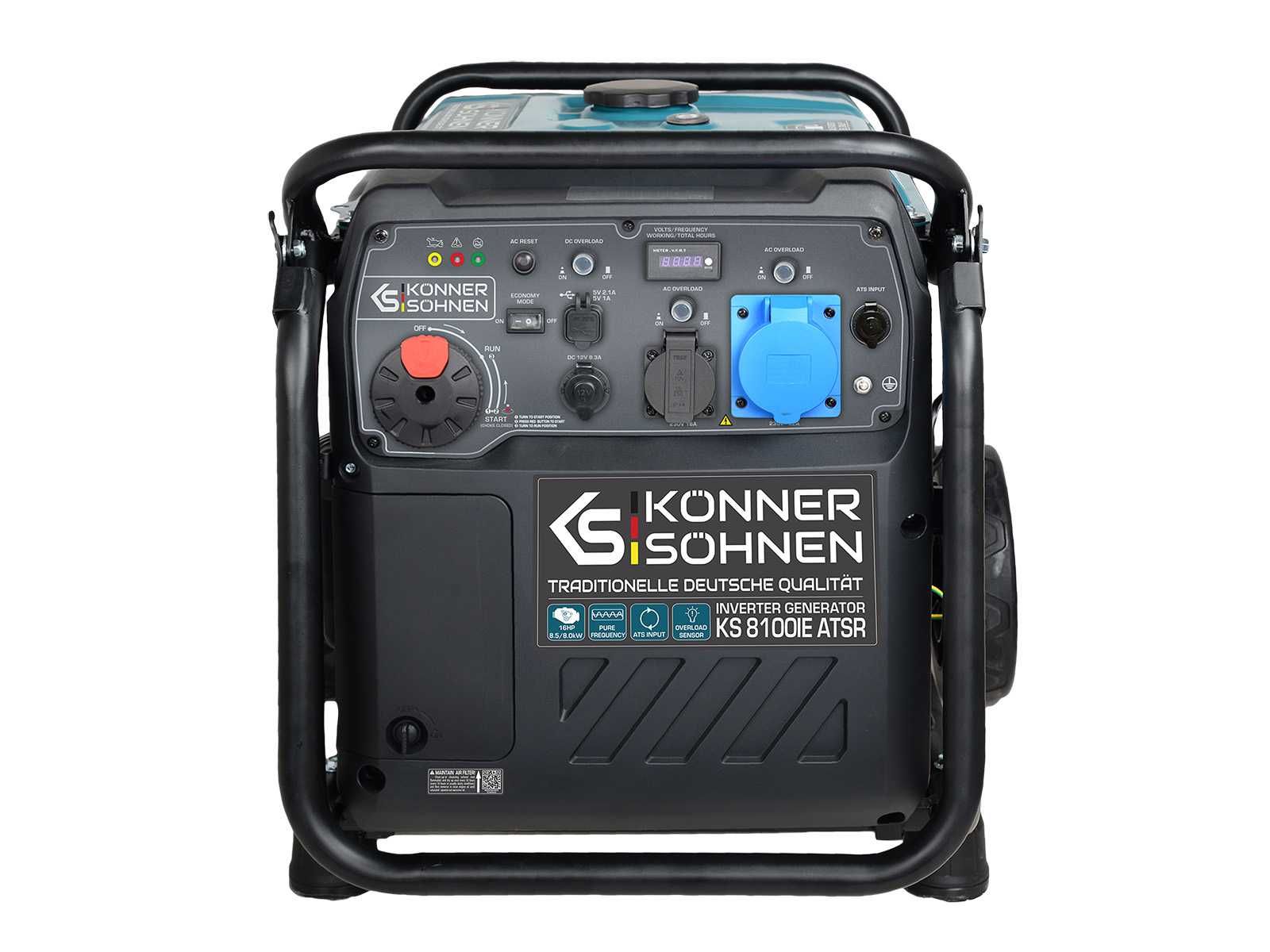 Generator curent tip inverter Könner & Söhnen KS 8100iE ATSR, 8.0 kW