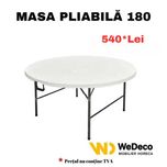 Mese Pliabile Rotunde Evenimente 1801 cm - Nunta, Blat Plastic