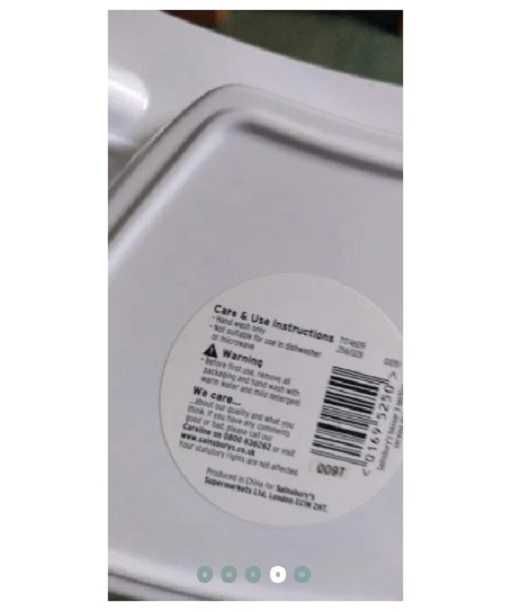 Bol/Castron/Recipient triplu Festiv servire snacks/ alune/ biscuiti