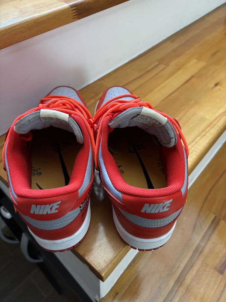 Dunk off white red