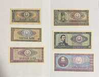 Lot bancnote Romania 1966 (3, 5, 10, 25, 50, 100 lei)