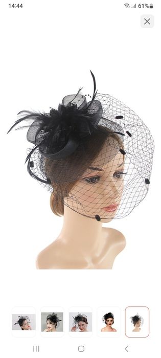 Шляпка-заколка в стиле Гэтсби