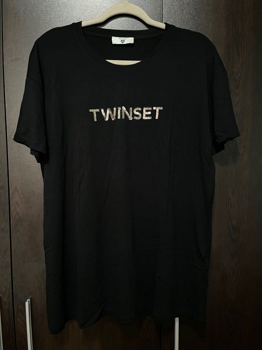 Дамска черна тениска TWINSET