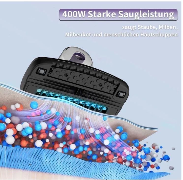 Aspirator Saltea 15 KPa 400 W lumina UV