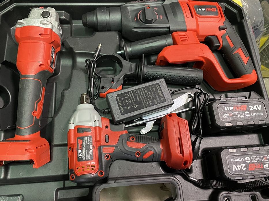 Набор инструмента 3в1 перфоратор,ушм,гайковерт,2аккум!