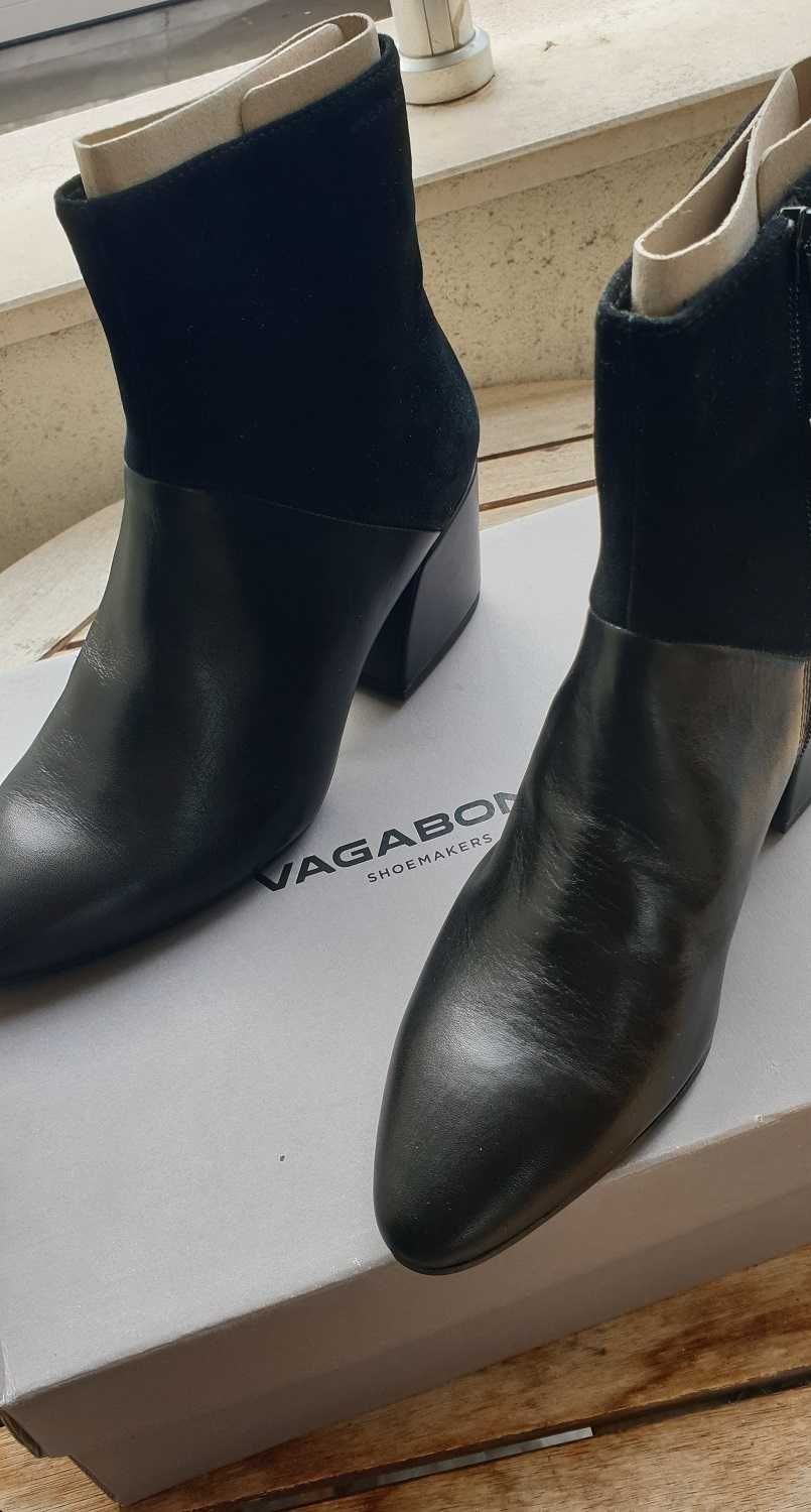 VAGABOND № 36 – Дамски боти от естествена кожа и велур нови и кутия