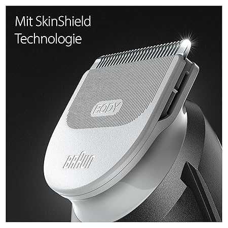 Тример Braun Body Groomer 5 BG5340, гребен за чувствителни зони, сив