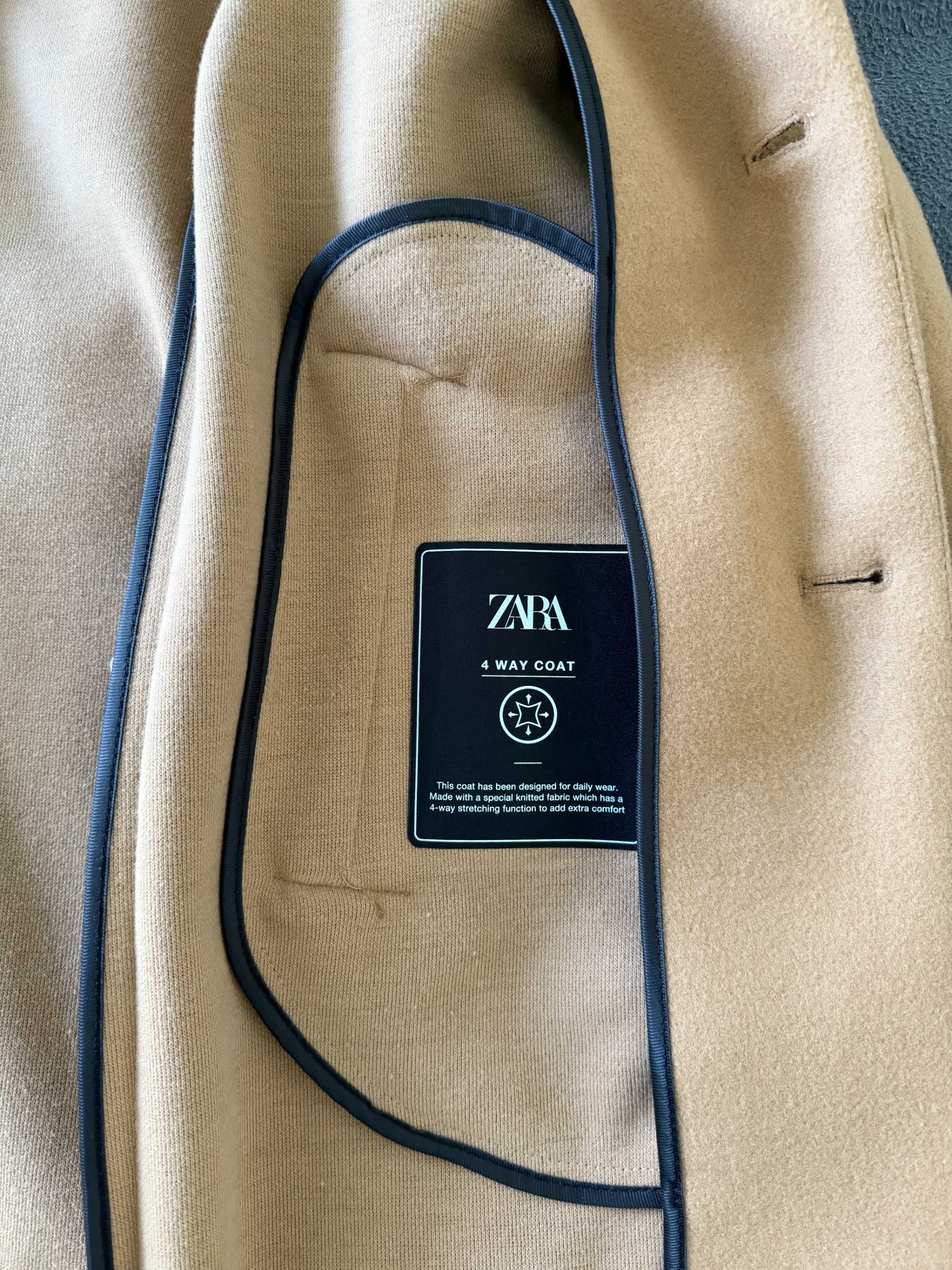 Zara Coat, Зара мъжко палто, кафяво S