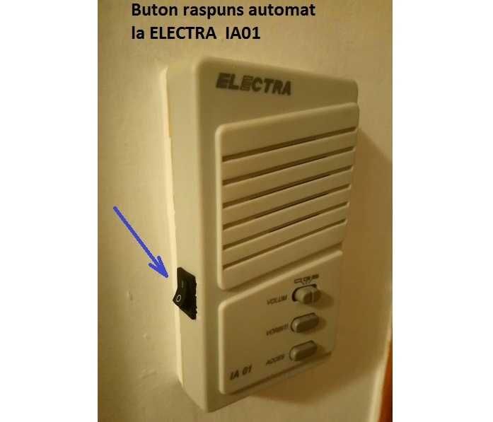 Automatizare interfon ELECTRA  IA01 IA02, raspuns automat