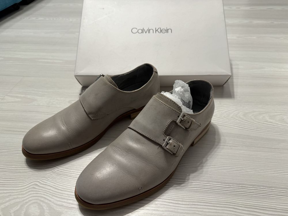 Pantofi Calvin Klein piele gri, nr.40