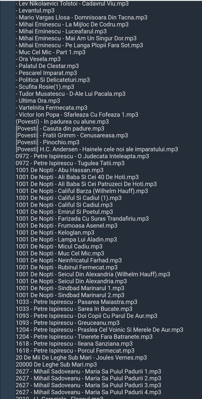 800+ Povesti audio in romana