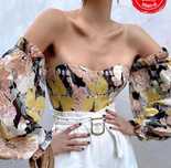 Bluza sexy cu umerii goi