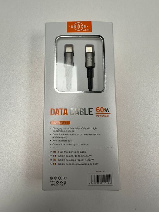 Cablu de date si incarcare Tip C Fast Charge 60W Samsung iPhone Honnor
