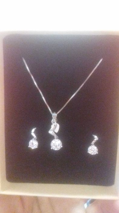 комплект сребърни бижута