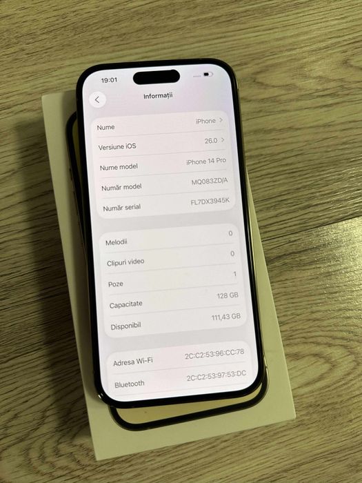 Vand Sau Schimb IPhone 14 PRO Gold 128Gb Neverlocked