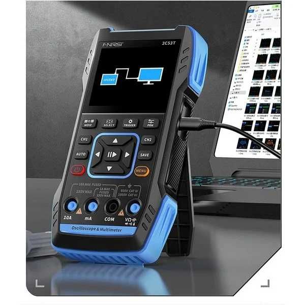 FNIRSI 2C53T Osciloscop 2 canale 50 Mhz si aparat masura