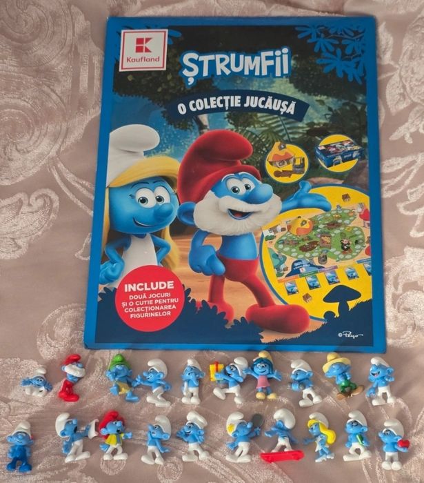 Album sau set complet 20 strumfi Kaufland