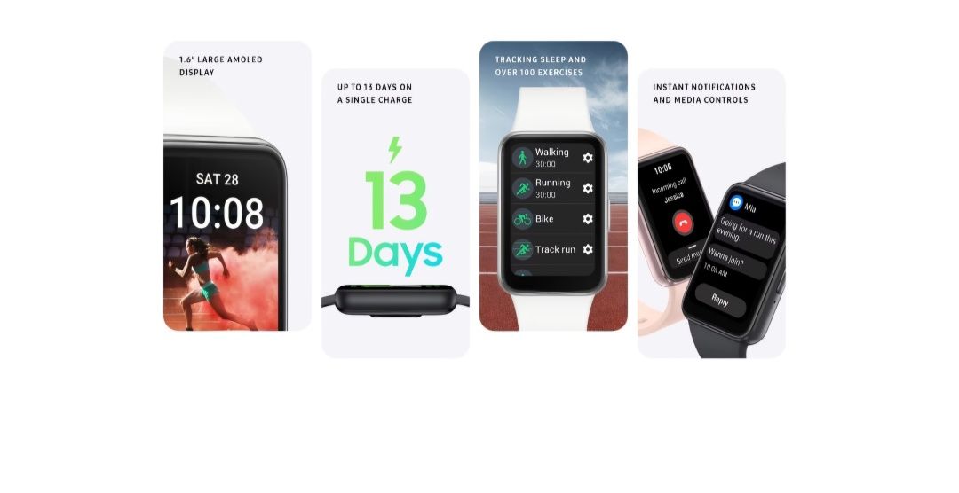 чисто нова Фитнес гривна Samsung Galaxy Fit3, Сив