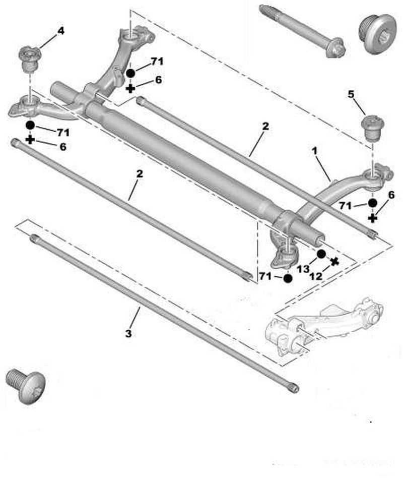 punte peugeot 206,punti auto,osii, bara stabilizatoare ,de torsiune.